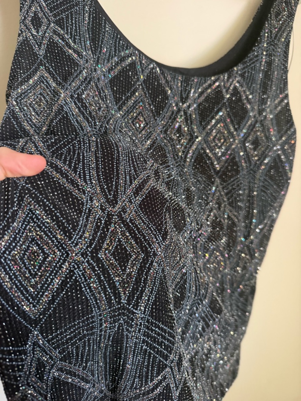 NWT Alex Evenings glitter Tank Top